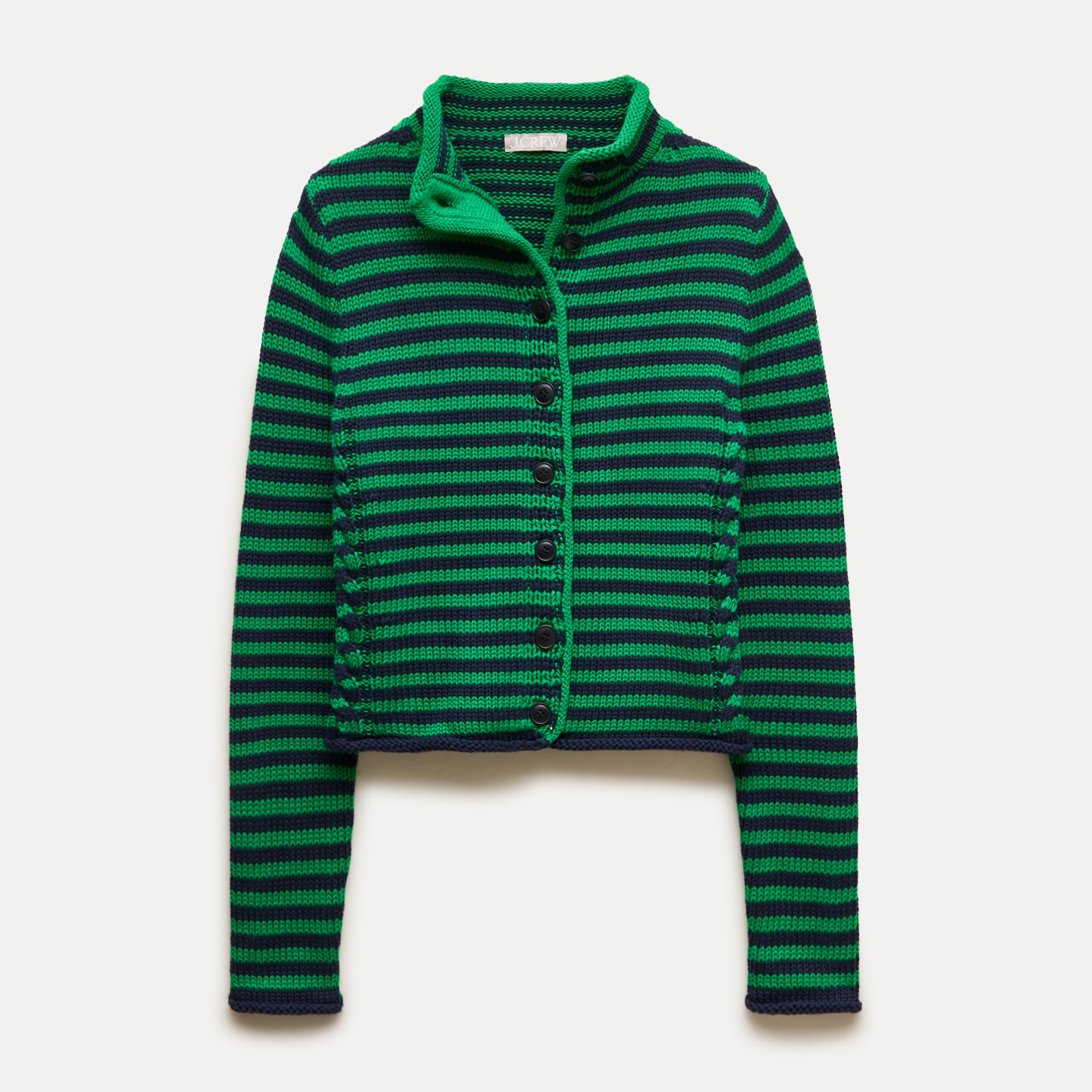 Rollneck&amp;trade; Reversible Cardigan in Stripe
