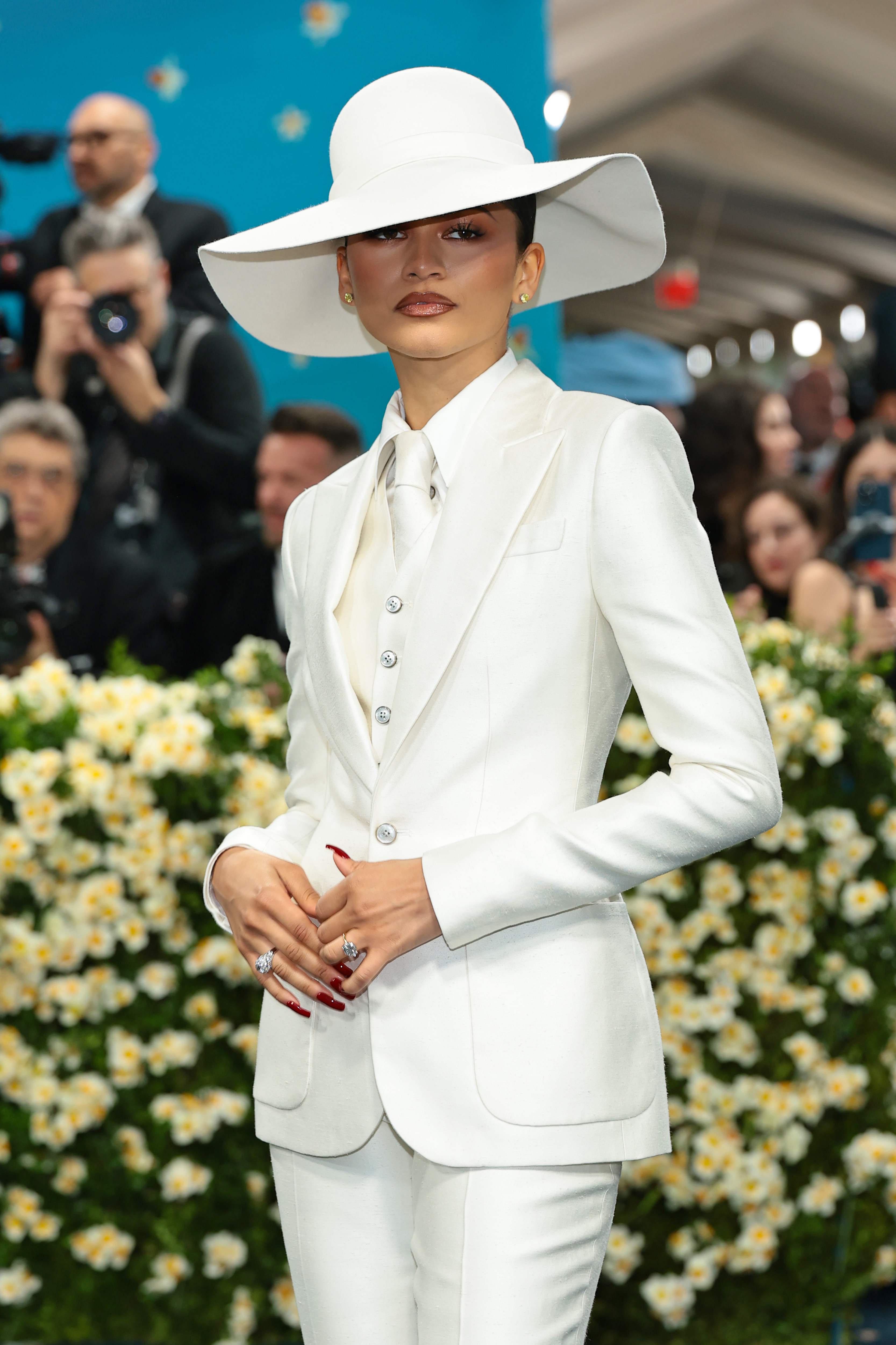 NEW YORK, NEW YORK - MAY 05: Zendaya attends the 2025 Met Gala Celebrating "Superfine: Tailoring Black Style" at Metropolitan Museum of Art on May 05, 2025 in New York City.
