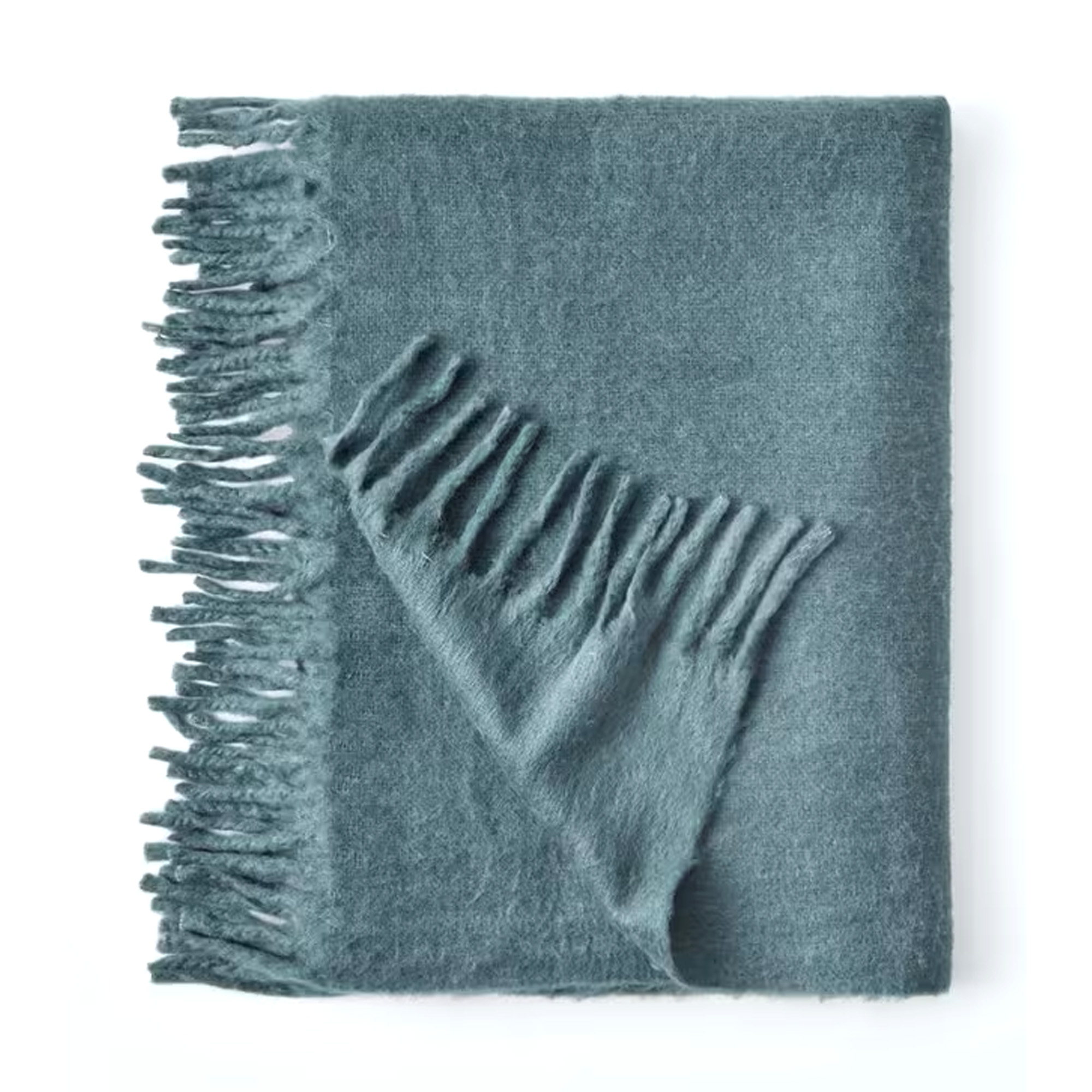 John Lewis Mohair Effect Plain Throw