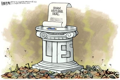 Political cartoon U.S. Iran nuclear deal