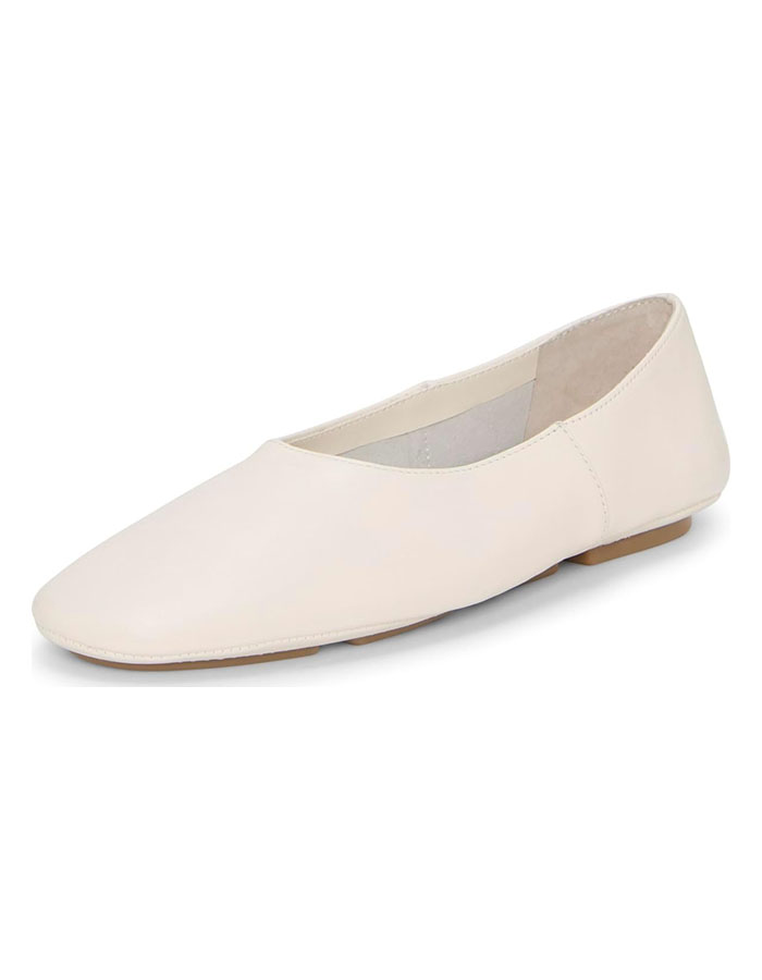 Vince Camuto Womens Catisha Ballet Flat Coconut Cream 9