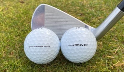 Titleist Pro V1x vs TaylorMade TP5x golf balls. | Golf Monthly