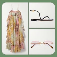 A collage of NET-A-PORTER products.