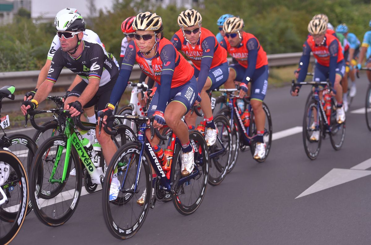Mark Cavendish (Dimension Data) in the peloton