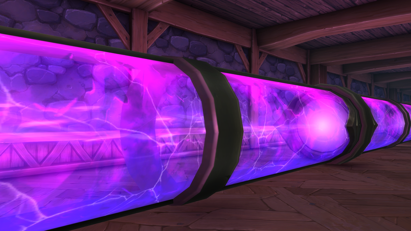 A player-made large hadron collider in World of Warcraft.