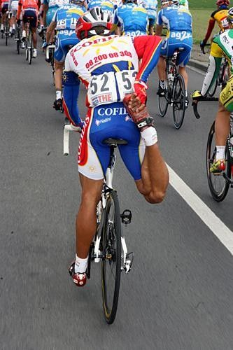On the bike stretching