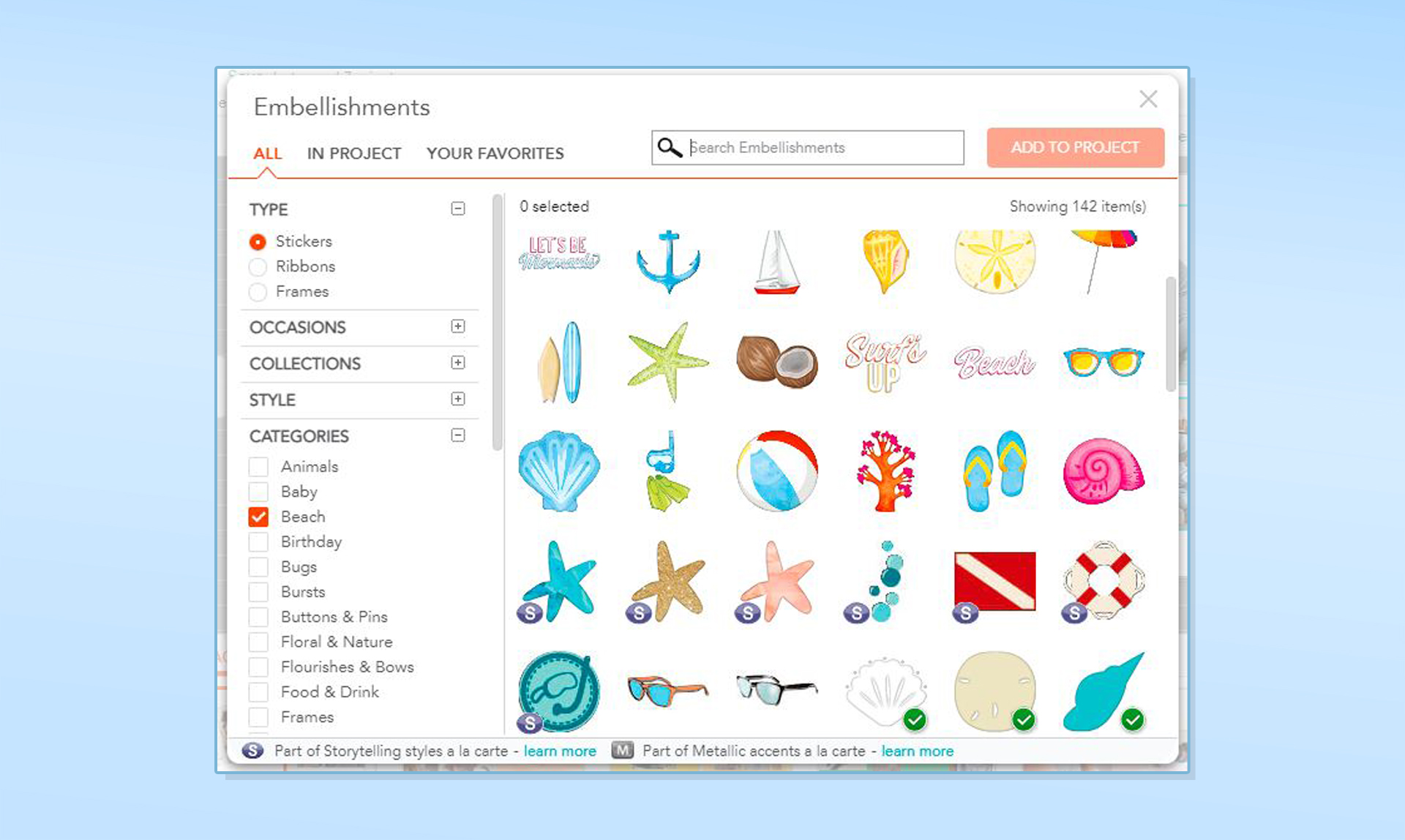 Shutterfly software searchable library