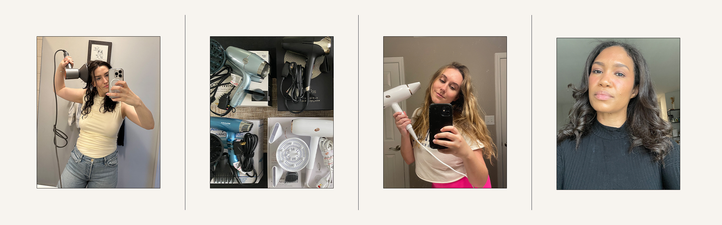 Beauty editors testing the best hair dryers
