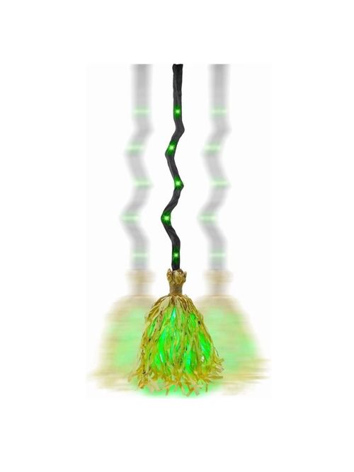 35"-inch Animated Witches Broom
