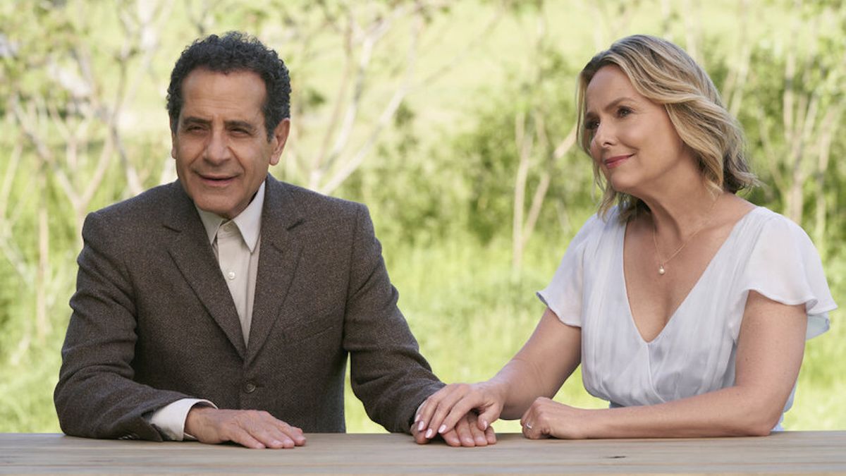 Tony Shalhoub and Melora Hardin in Mr. Monk&#039;s Last Case