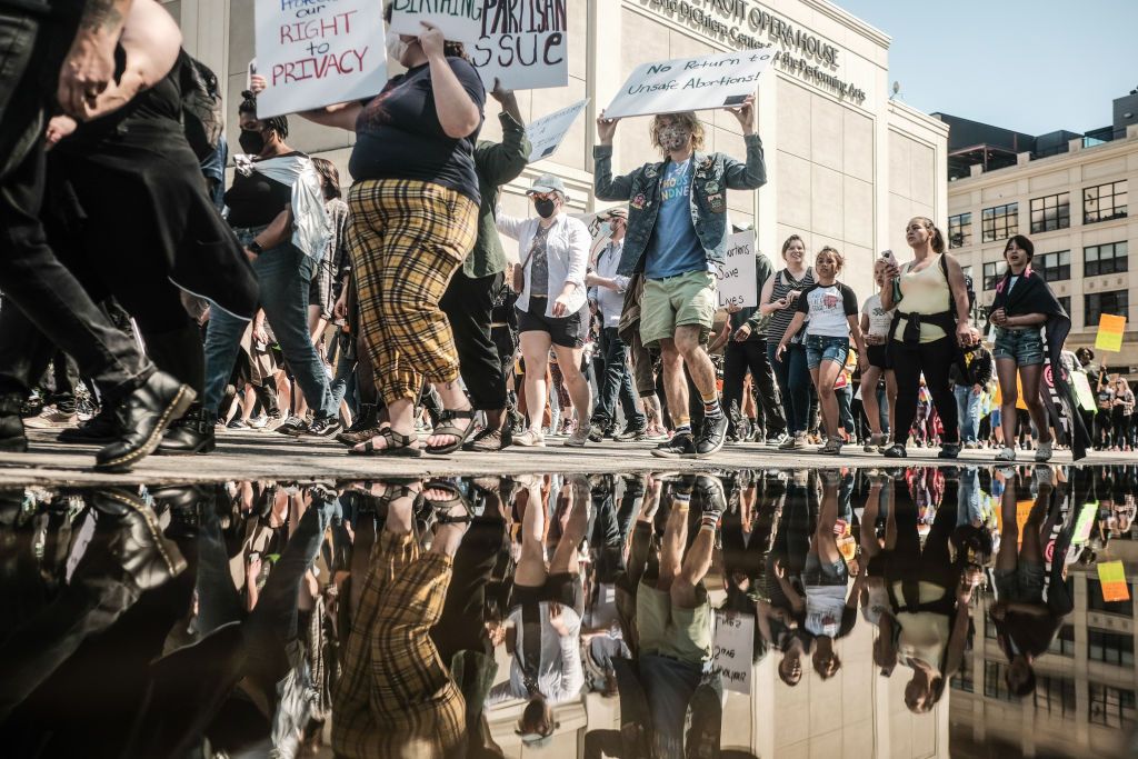 Abortion rights protesters.