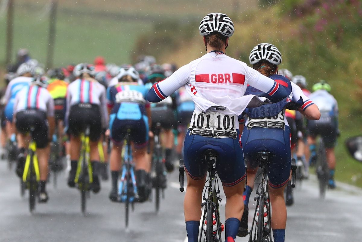 A rainy stage meant rain gear