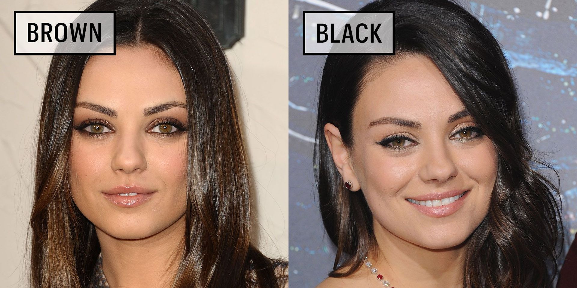 Celebrities Wearing Black Versus Brown Eyeliner Why You Should Wear Brown Eyeliner Marie Claire