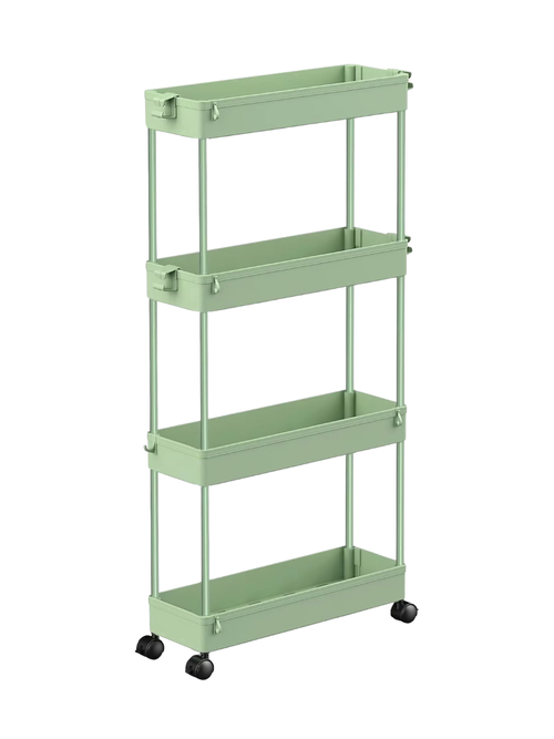 4-Tier Slim Rolling Storage Cart