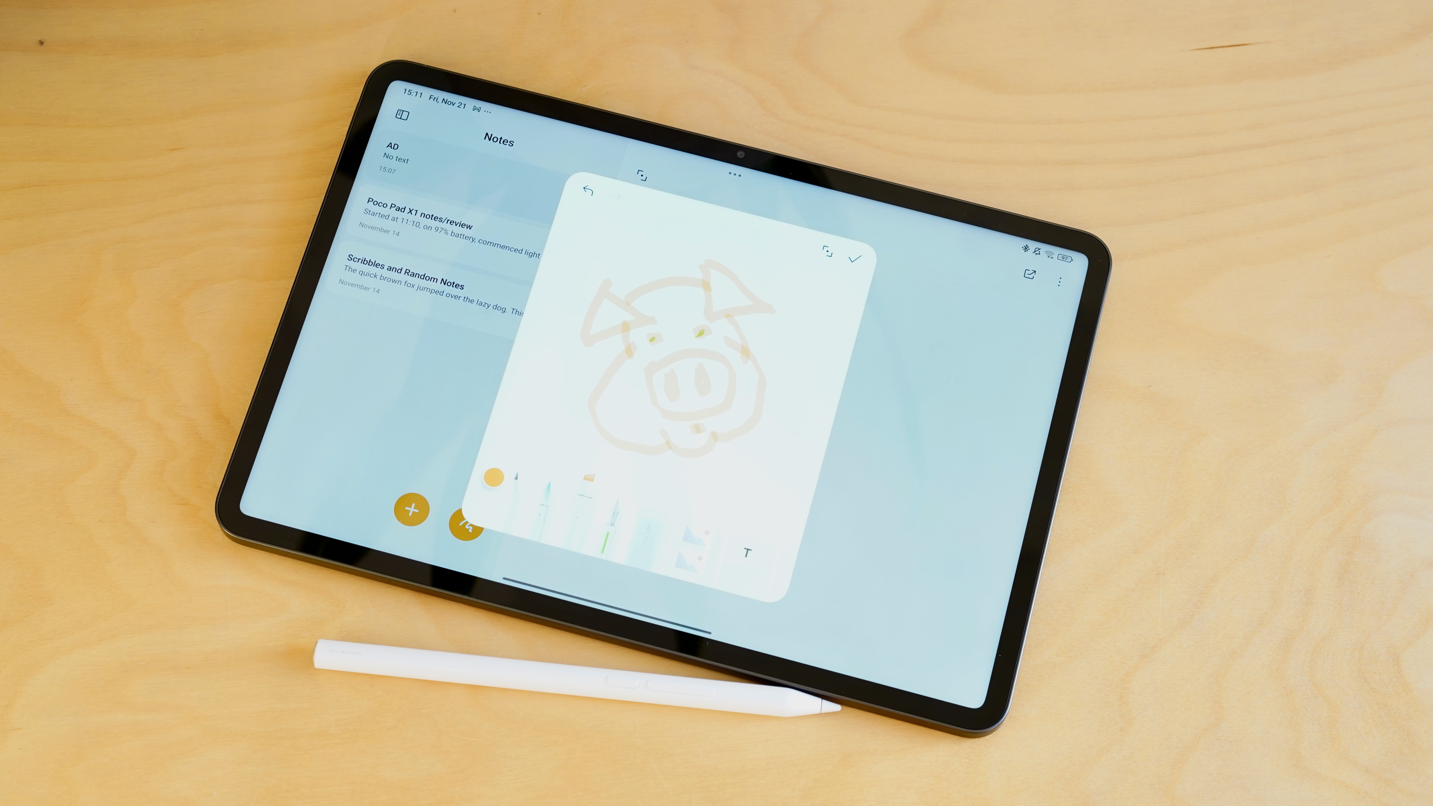 Review images of the Poco Pad X1