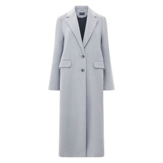 French Connection grey wool coat ideal for an over 60s capsule wardrobe