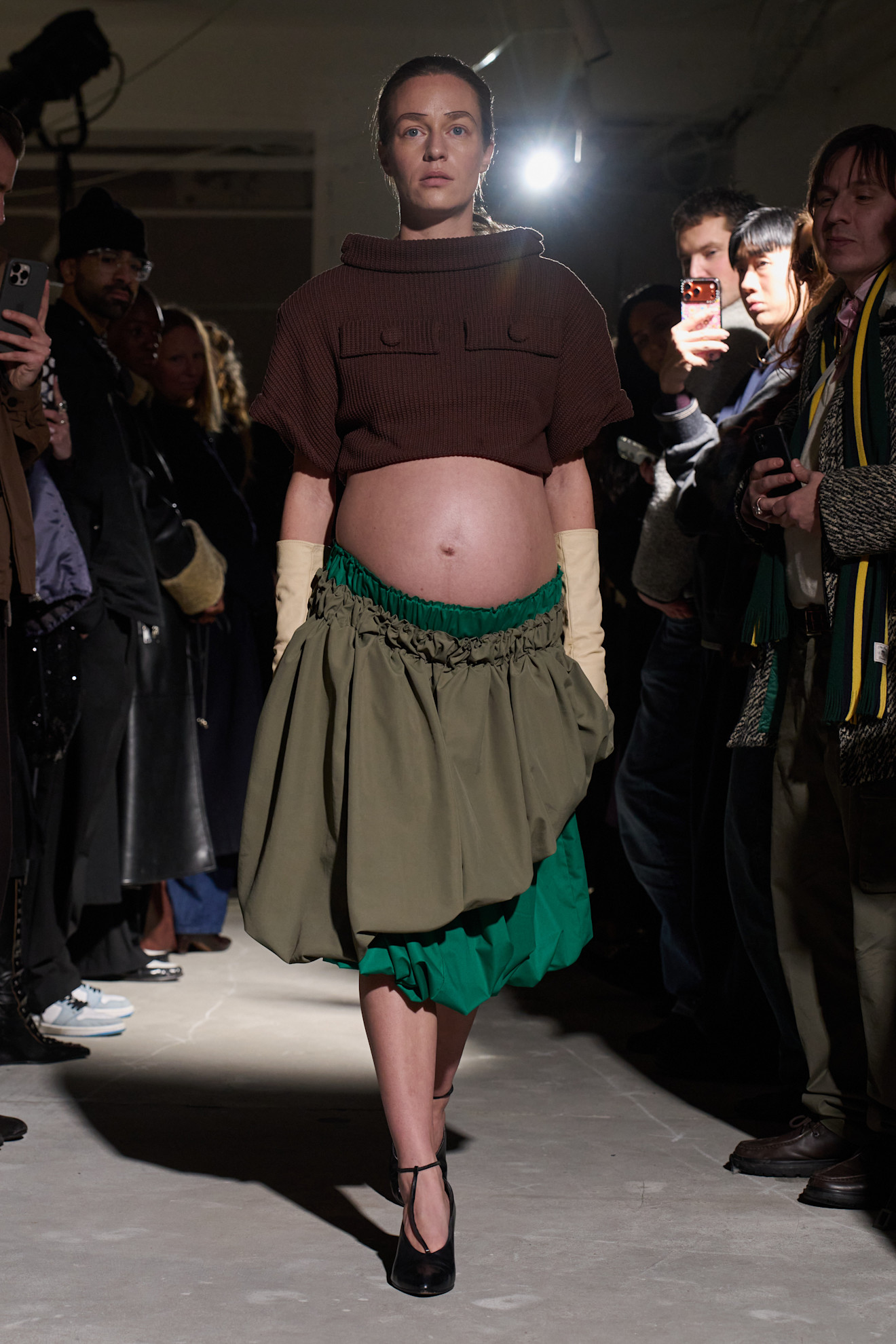 a. model on the Niklas Skovgaard runway who is pregnant
