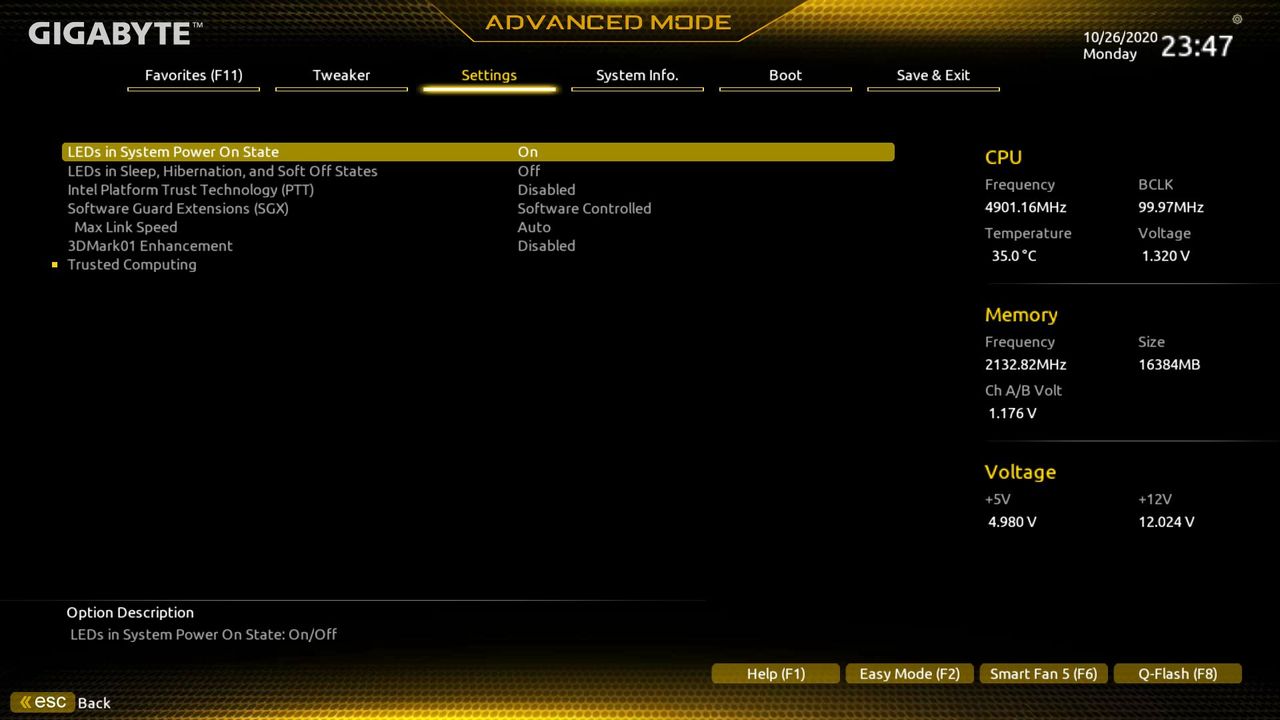 Gigabyte Z490M Gaming X BIOS