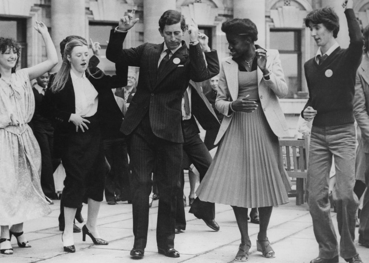 Young Prince Charles dancing