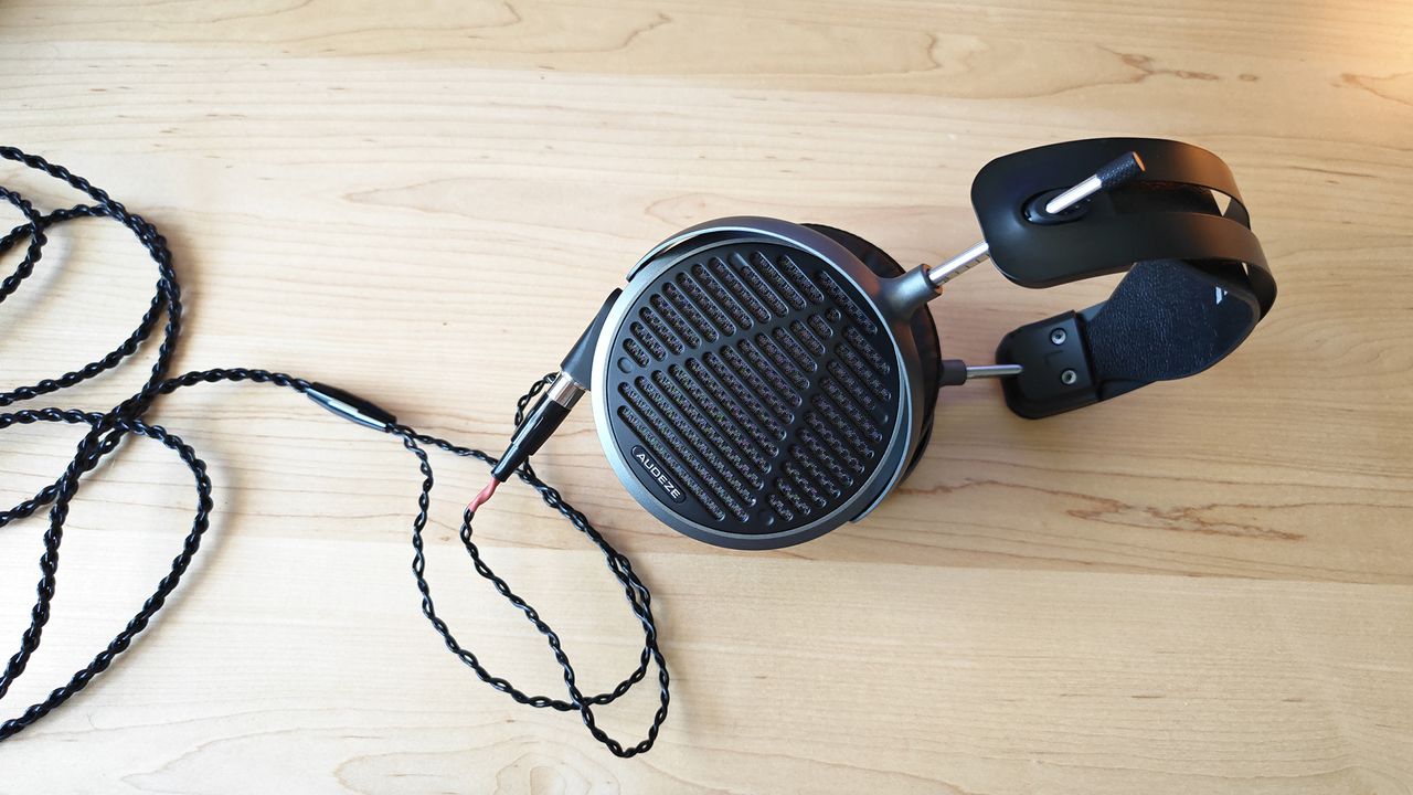 The Audeze MM-500 headphone on desktops around the house.