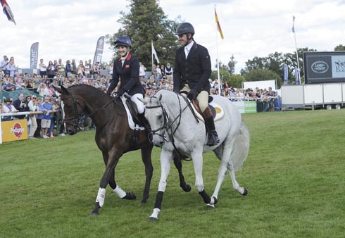 Thick as thieves: the former stable companions were reunited at Burghley