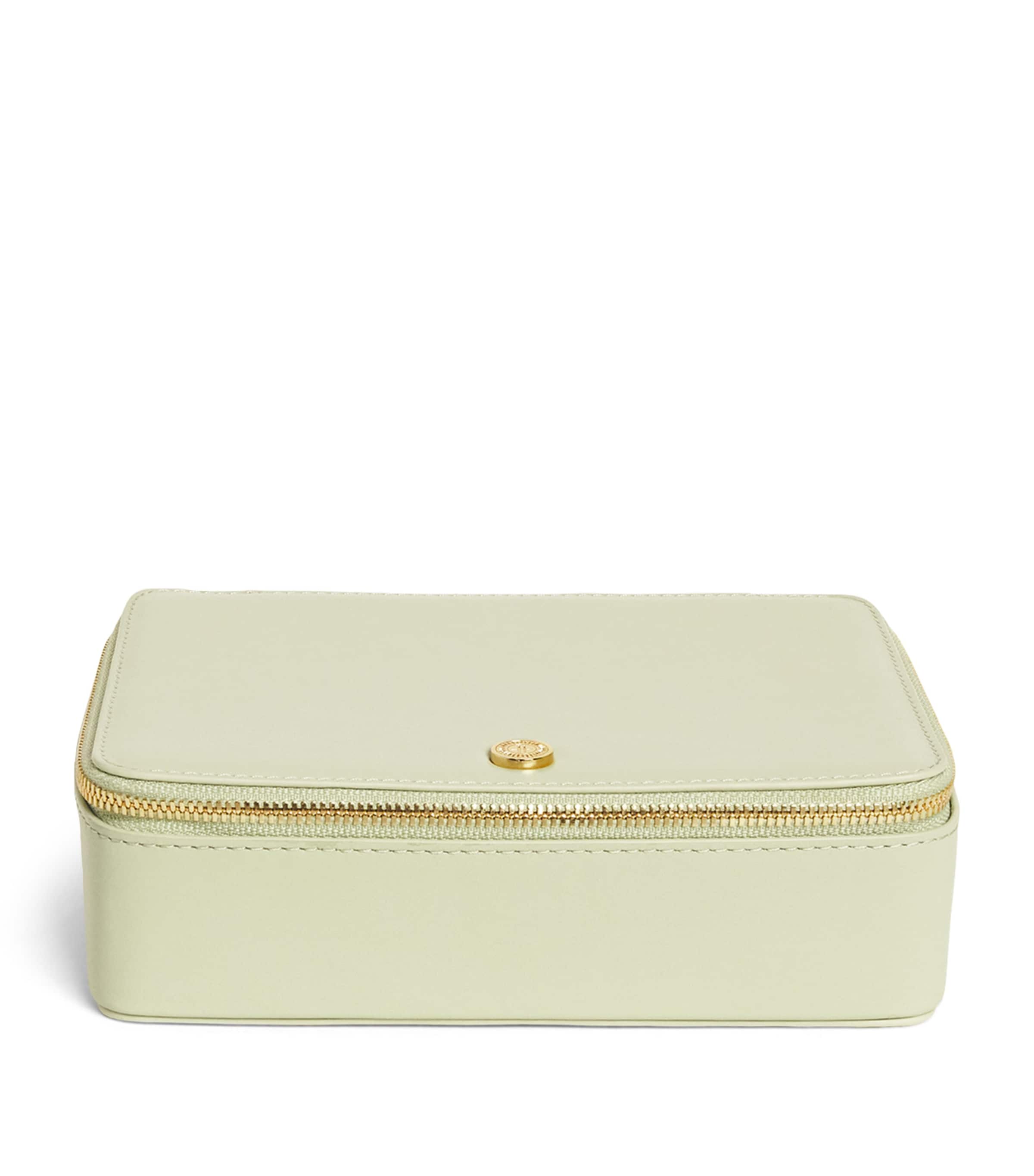 Harrods Large Soft Grain Leather Trinket Box