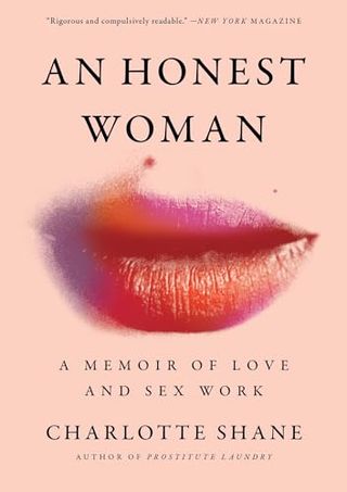 An Honest Woman book cover with a woman's red lips smiling