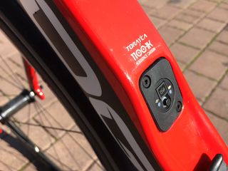 The entry point for the hidden Dura-Ace battery