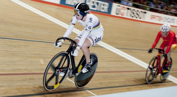 Becky James progresses through the Womens's sprint Quarters with ease