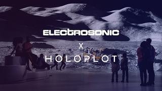 Logos of Electrosonic and HOLOPLOT which enter global strategic partnership.