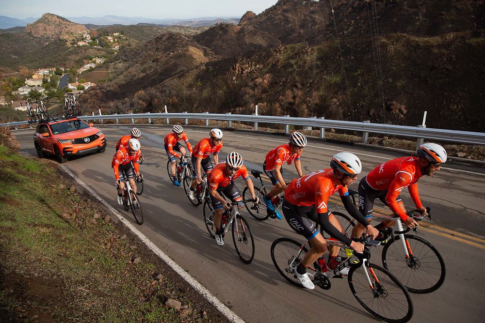 Rally UHC riders train during a recent camp in Southern California