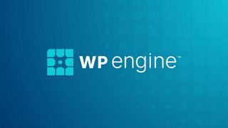 WP Engine logo on a blue background