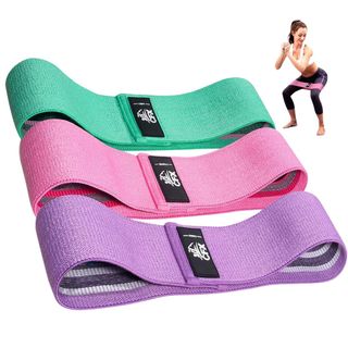 CFX Resistance Bands Set, Exercise Bands with Non-Slip Design for HIPS & Glutes