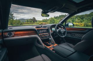 Interior of the Bentley Bentayga Hybrid, Macallan Edition