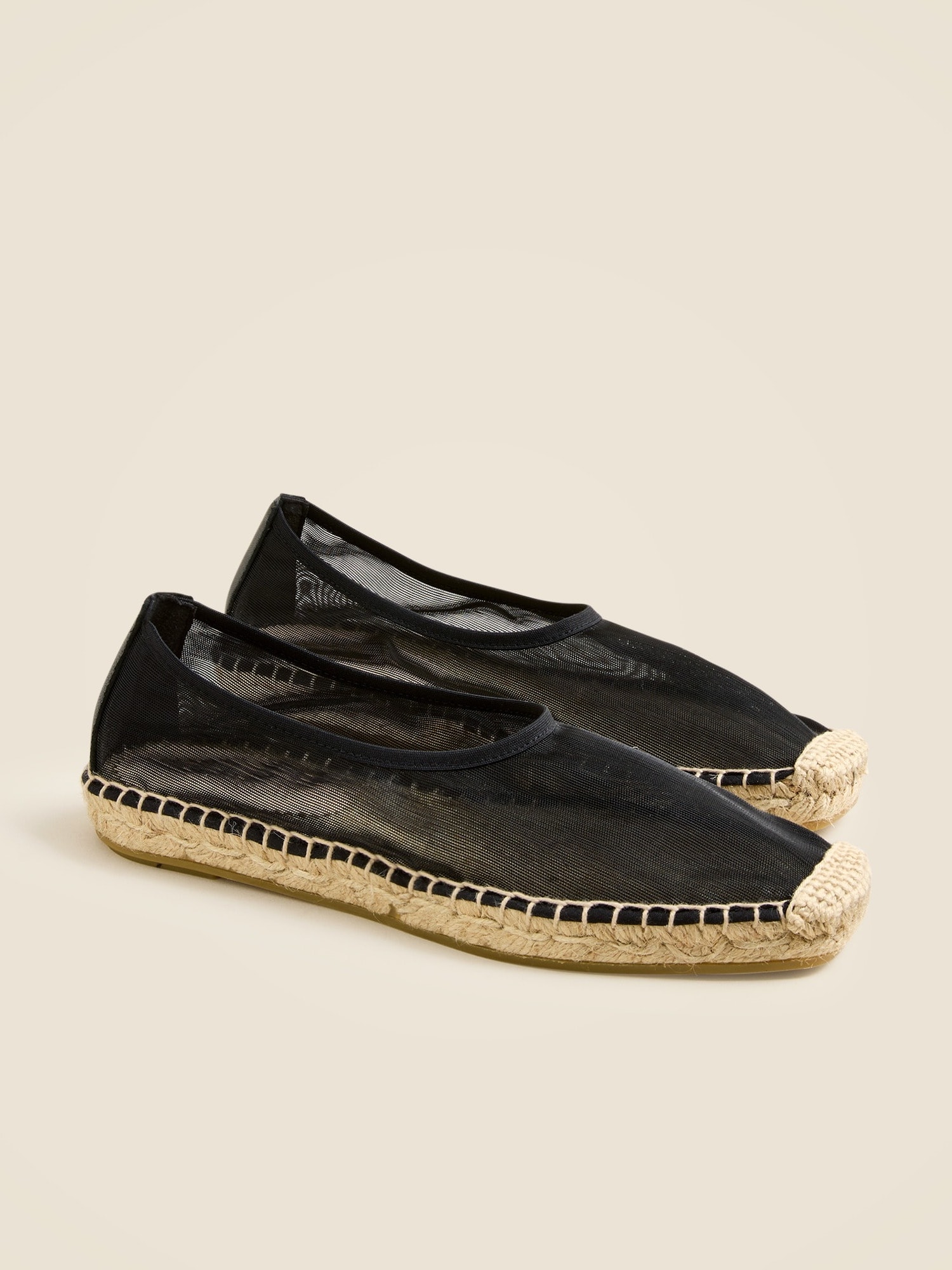 J.Crew, Made-In-Spain Espadrille Flats in Mesh