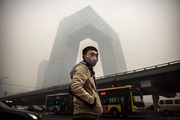 Smog in Beijing.