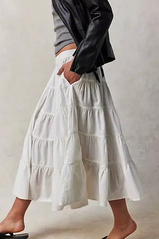 In Full Swing Midi Skirt