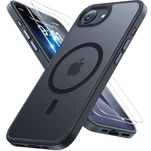 Shockproof case with velvet touch and screen Protectors