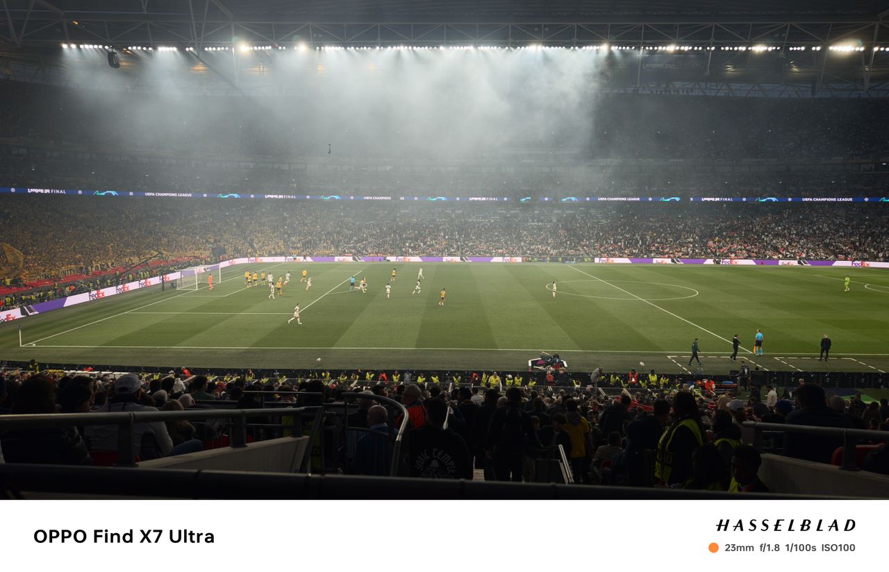 Oppo Find X7 Ultra sample photos &ndash; at UEFA Champions League 2024 final