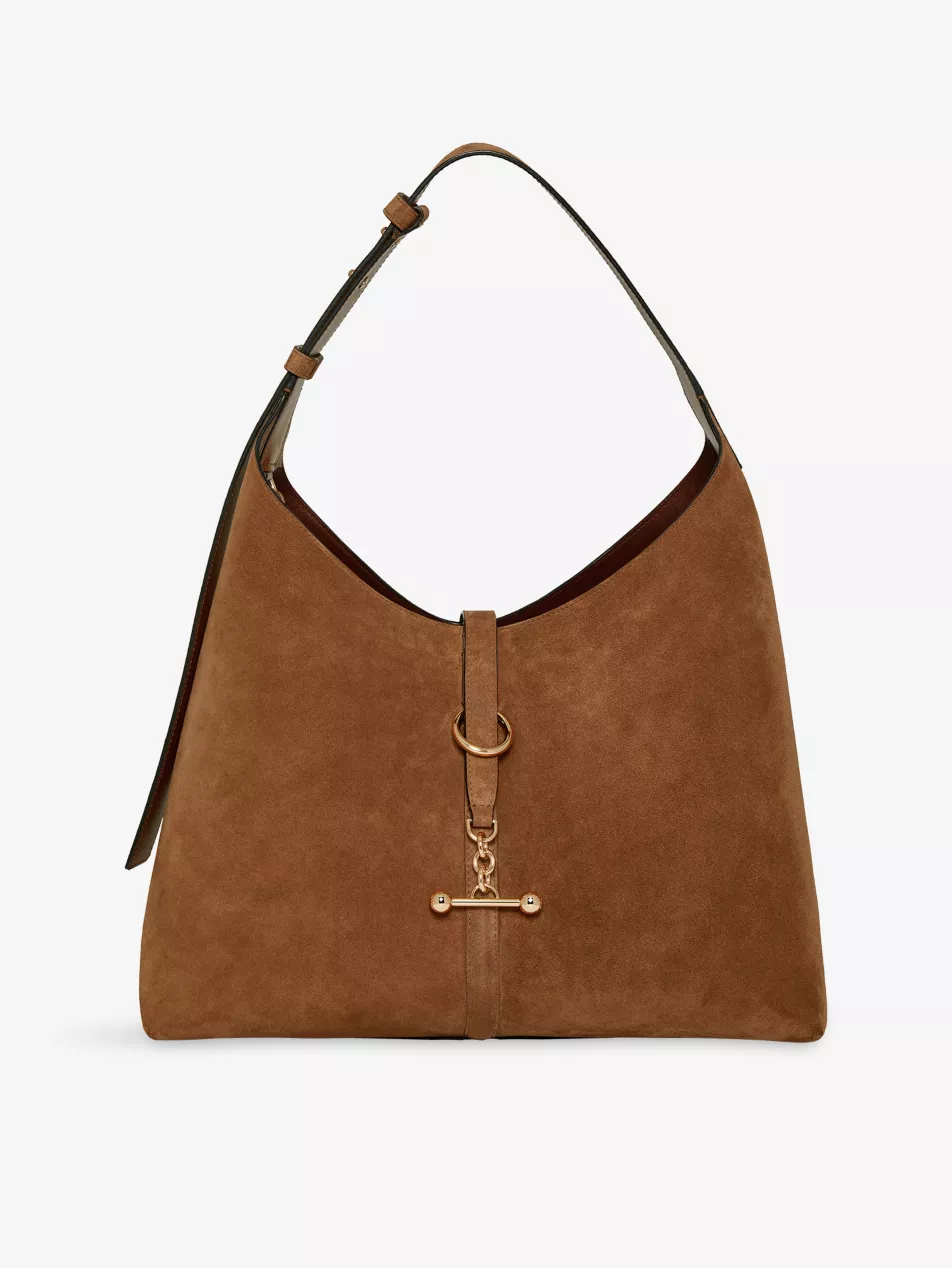 Kite Hobo Maxi Suede Shoulder Bag