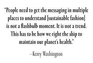 kerry washington community sustainable fashion