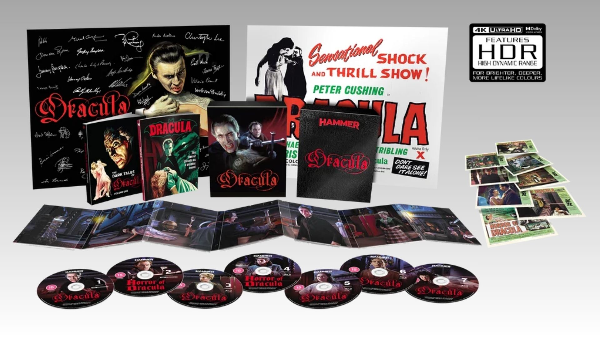 Dracula 4K Blu-ray collectors edition on a black and white background