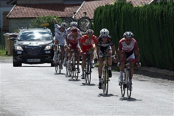 SpiderTech's Svein Tuft leads Jean Marc Bideau.