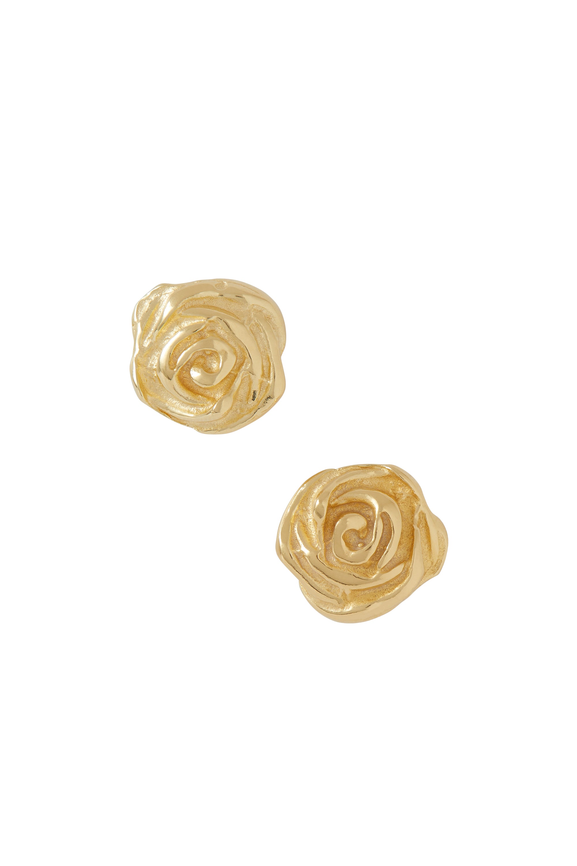 Tiny rose earrings