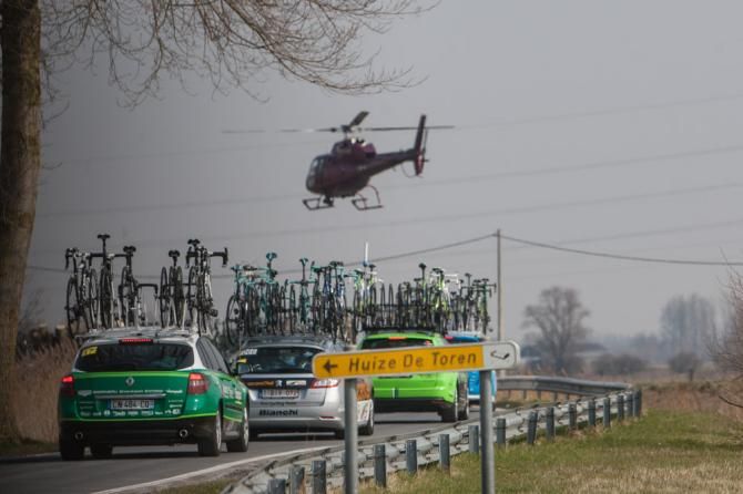 Live TV coverage happens for the racing in De Panne.