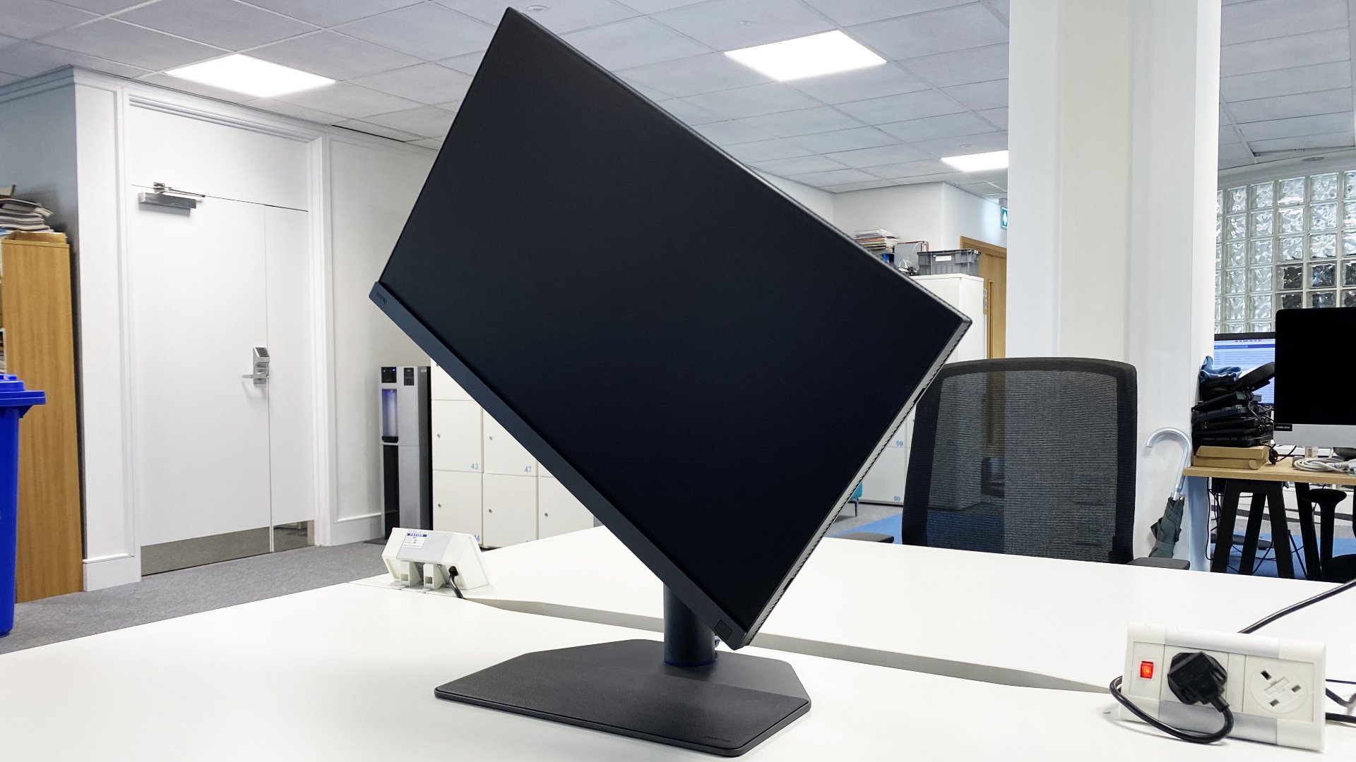 BenQ PhotoVue SW272U in an office at Future HQ during our review process
