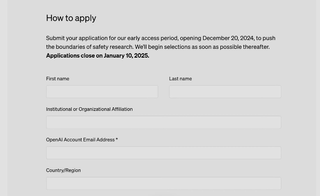 Apply to be an external safety researcher for OpenAI.