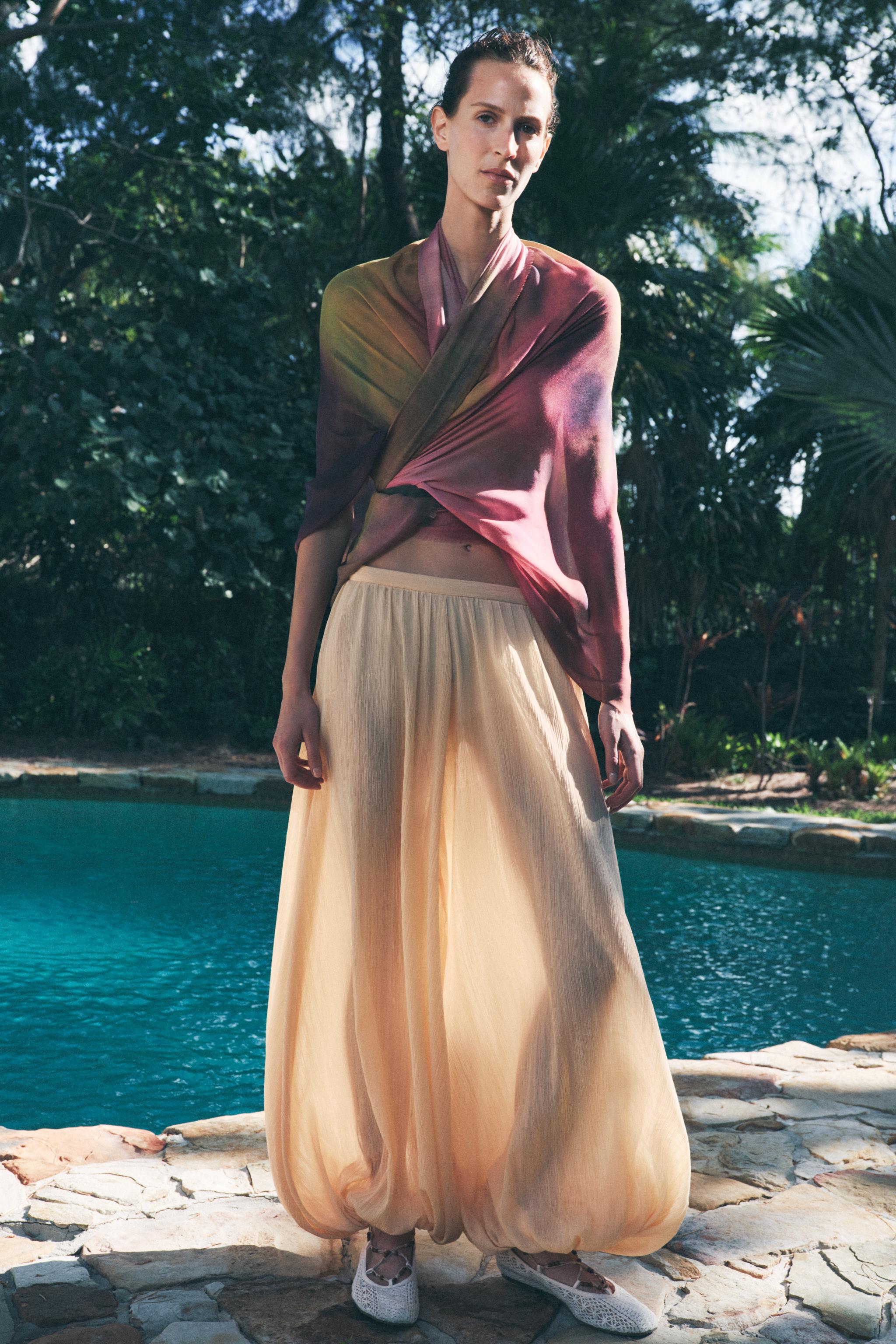 Zw Collection Bubble Hem Pants
