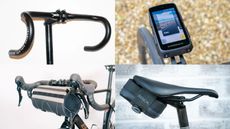 A grid image of some of the best bike accessories