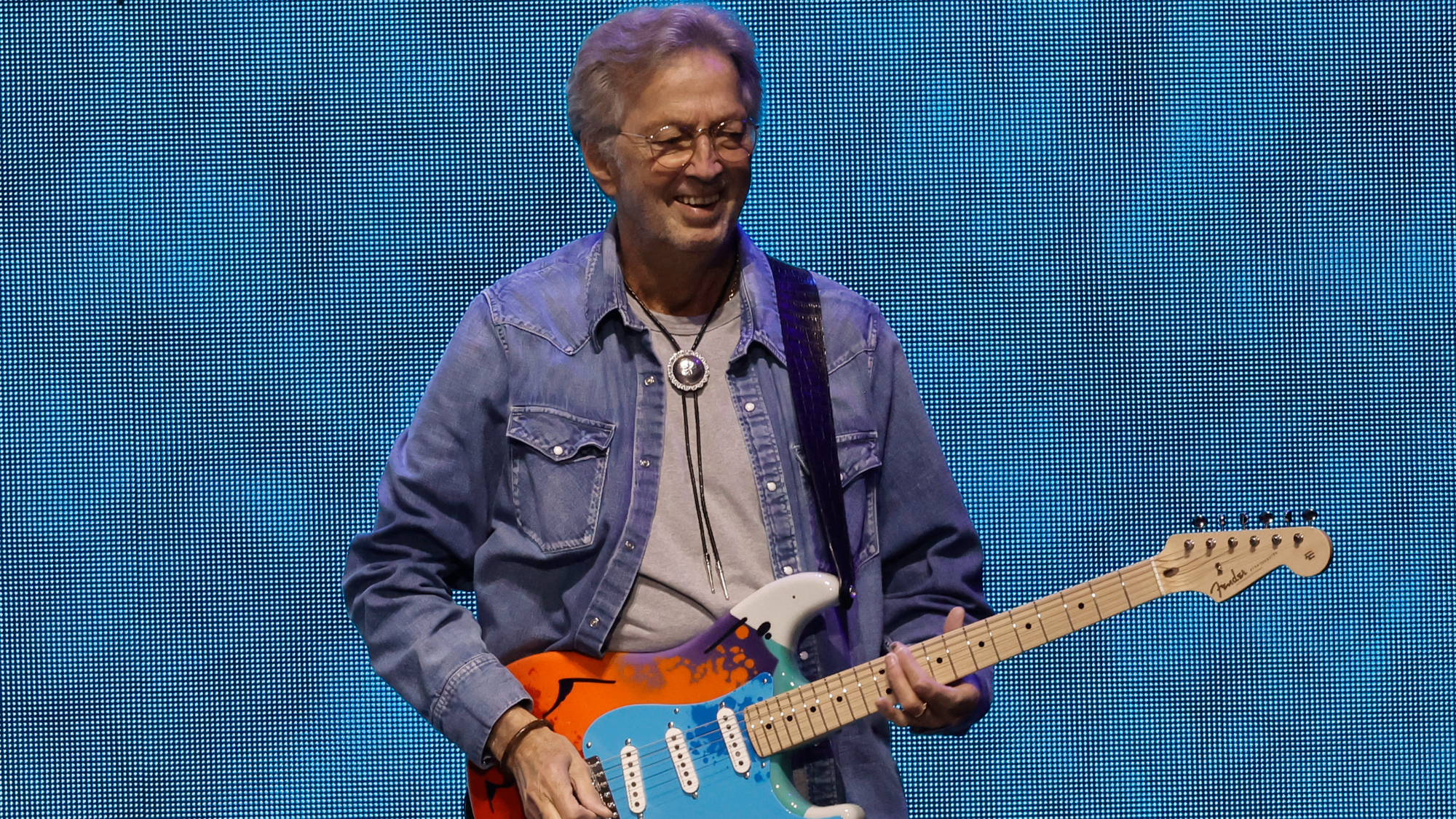 Eric Clapton performs onstage during Day 2 of Eric Clapton's Crossroads Guitar Festival 